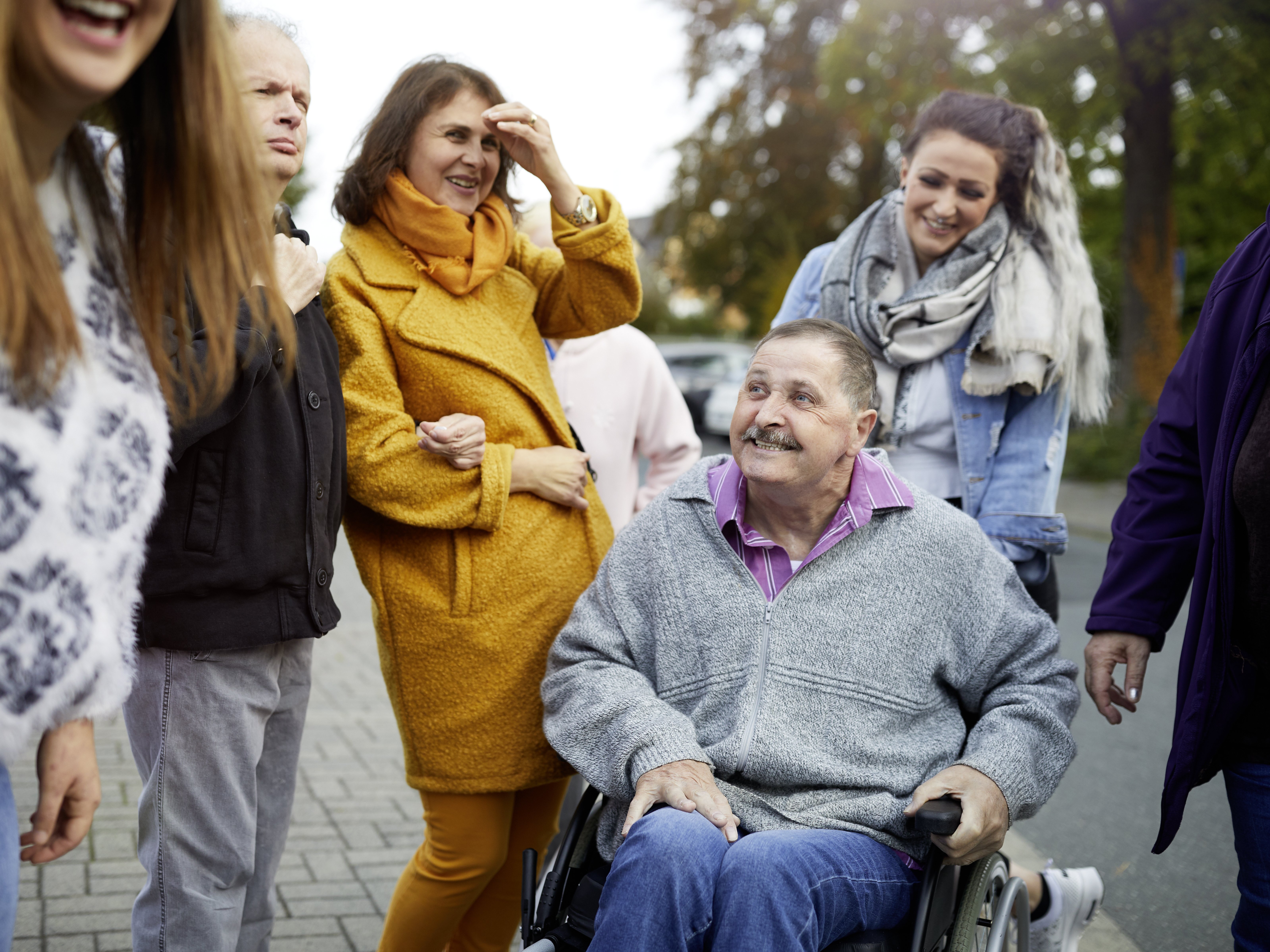 Foto von einer Gruppe einer Freizeit für erwachsene Menschen mit Behinderung.